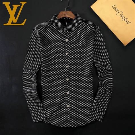 louis vuitton black dress shirt